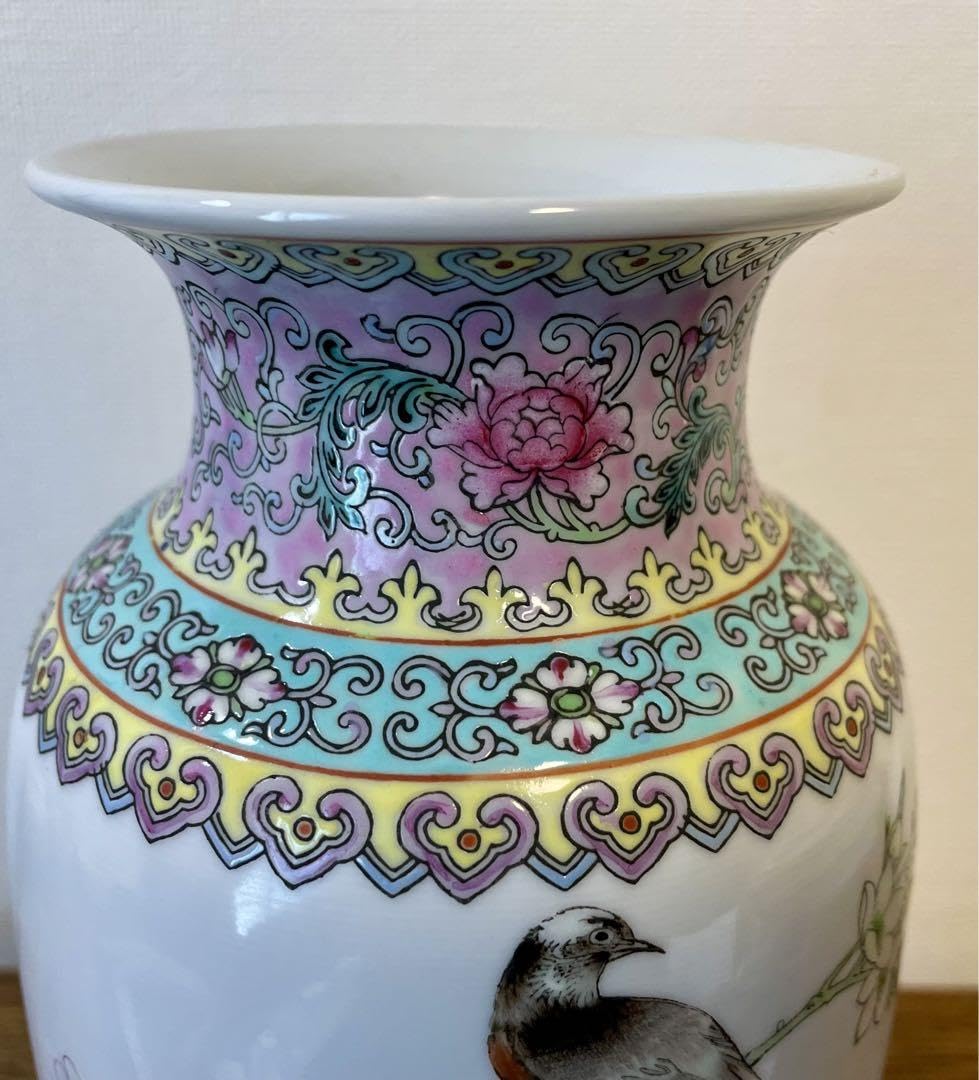 清光緒鯖牡丹花蓋缶 景徳鎮 陶磁器 装飾品 現代工芸品 美術品 置物 清