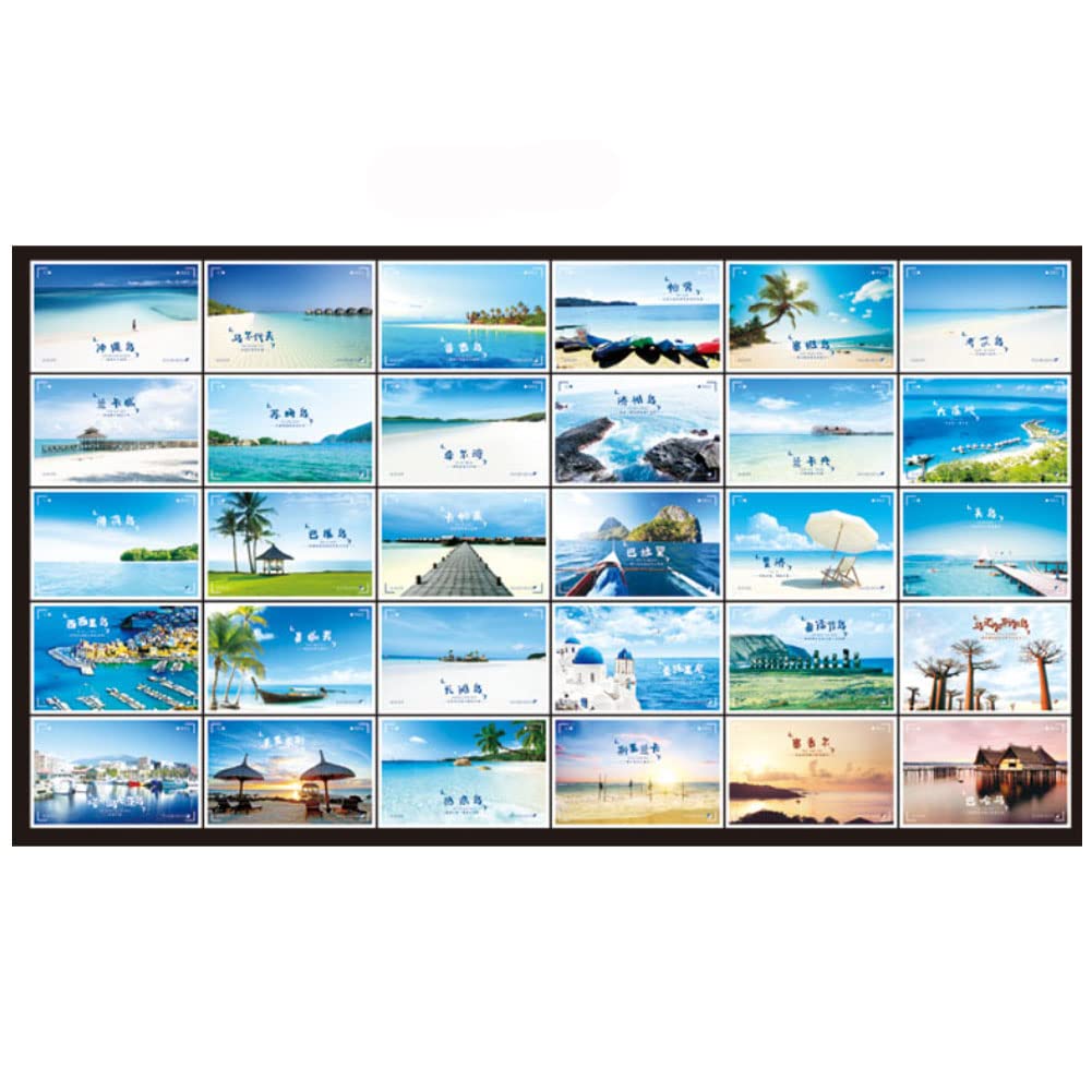 Amazon | 30枚 1セット 世界旅行観光スポット 風景 ポストカード