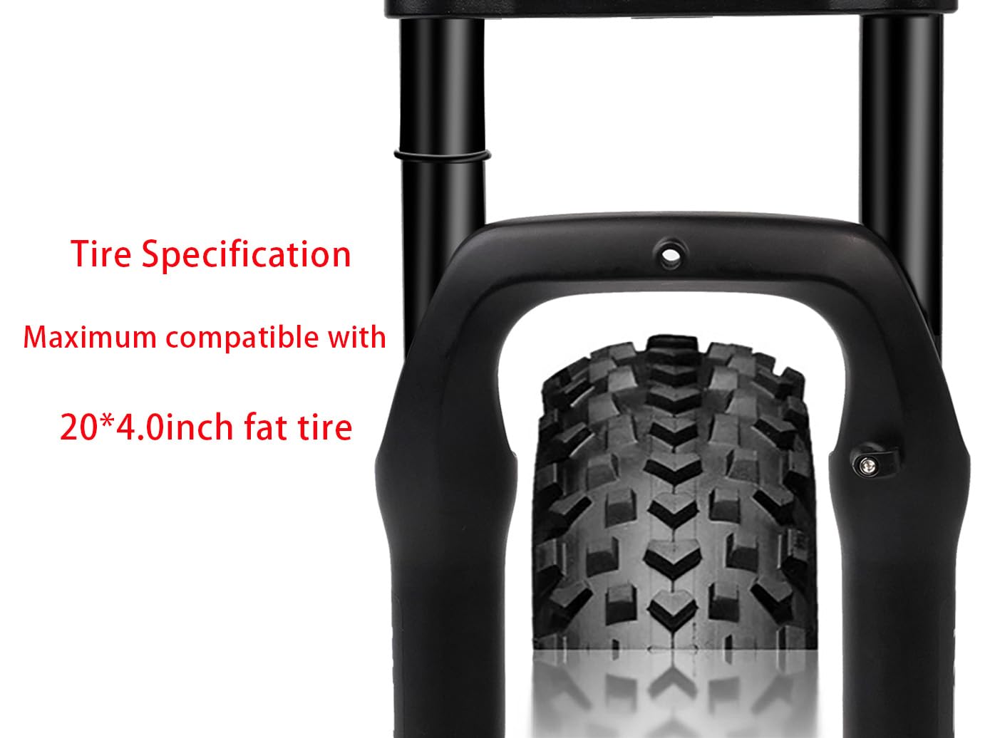 Amazon | 自転車サスペンション ダブルクラウンフォーク 20インチ×4.0