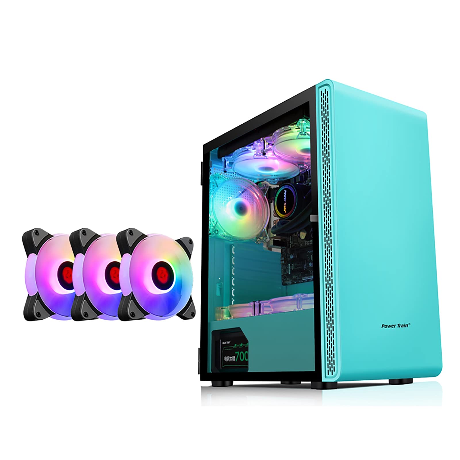 Amazon.co.jp: PCケース コンピュータケースミッドタワーデスクトップ