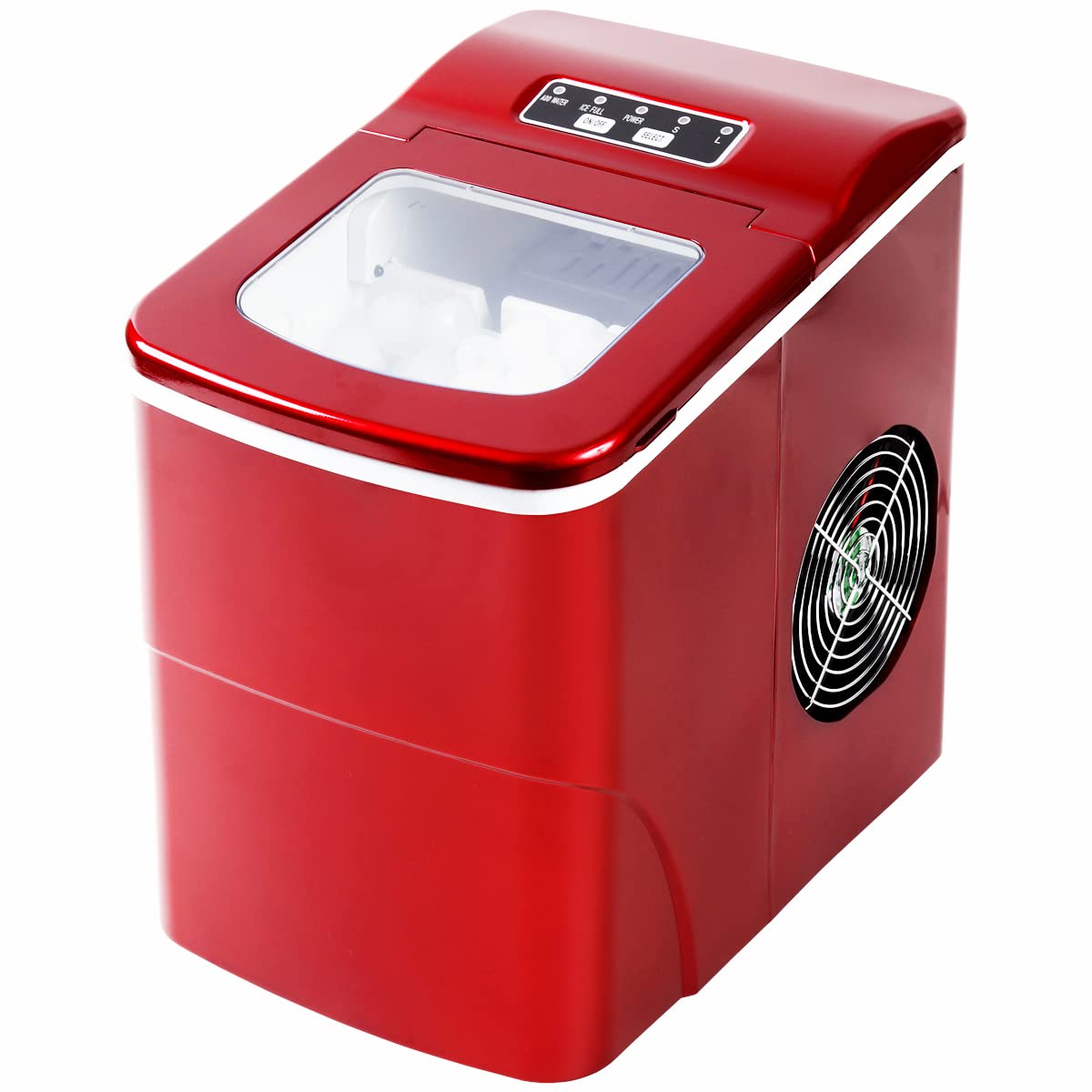 Amazon.co.jp: 405 新型高速自動製氷機 氷ドンドン コンパクト レッド