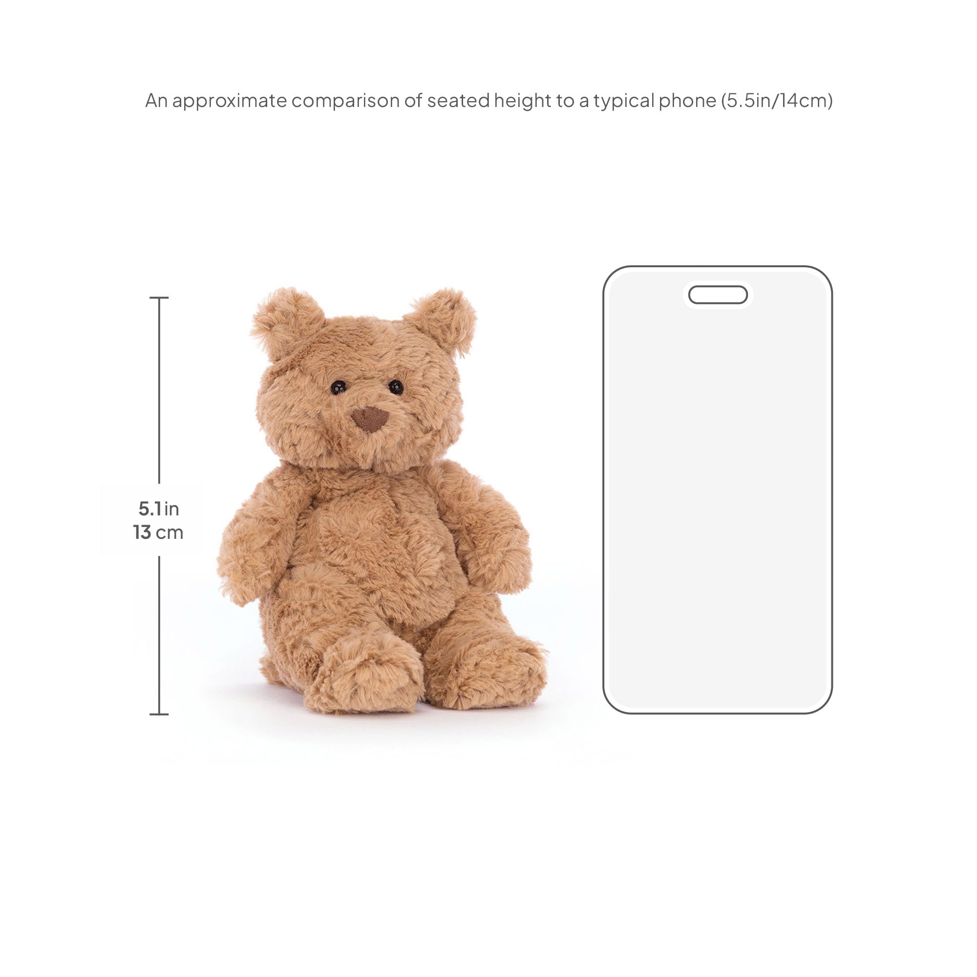 Amazon.com: Jellycat Bartholomew Bear Stuffed Animal, Tiny 6