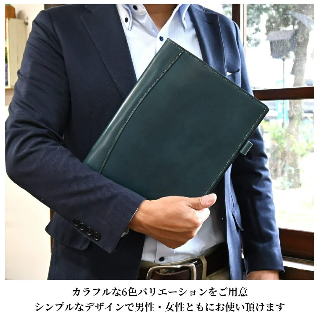 Amazon.co.jp: BlancCouture ルーズリーフ バインダー B5 26穴 本革