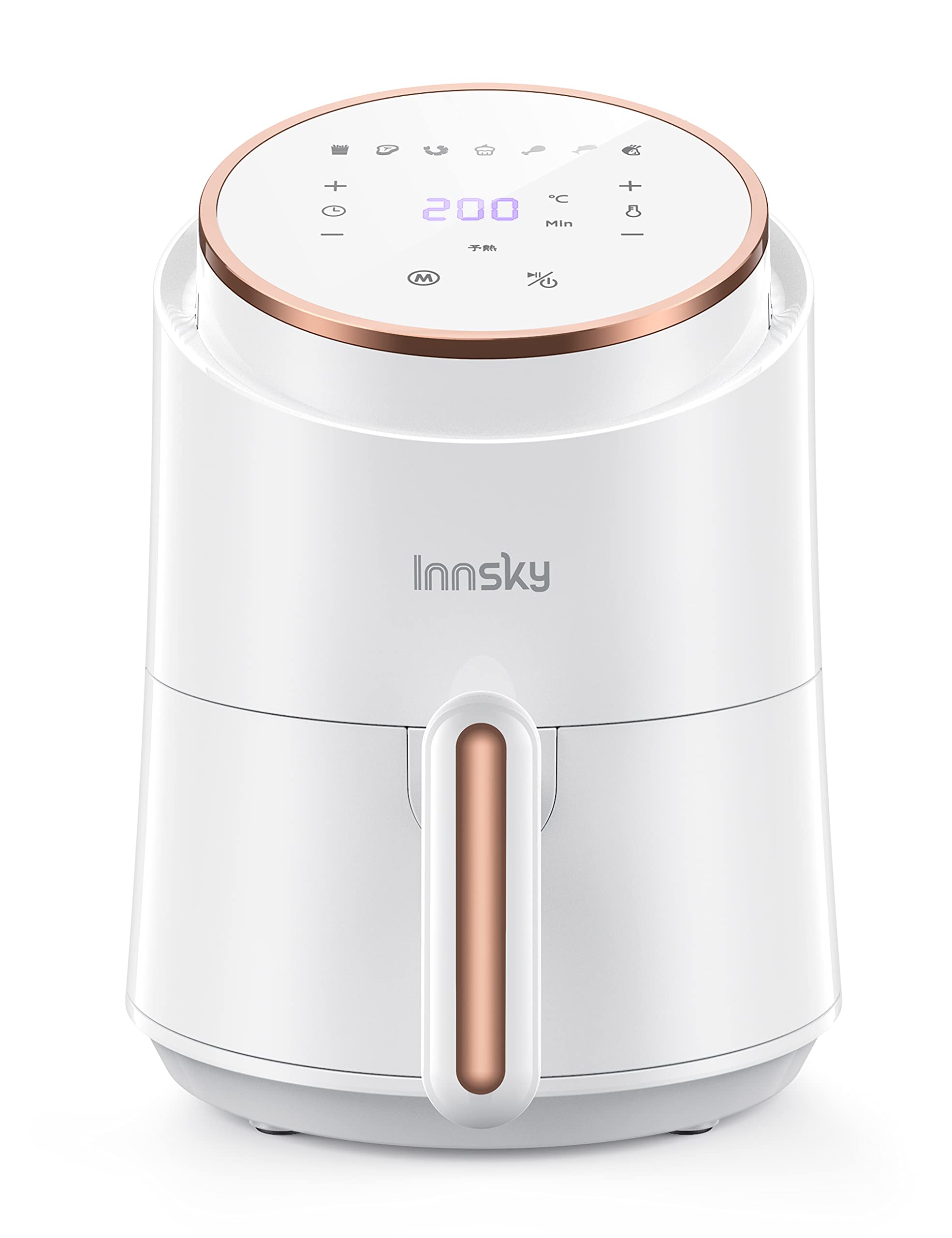 Amazon.co.jp: Innsky ノンフライヤー 白い 1.8L電気フライヤー LED