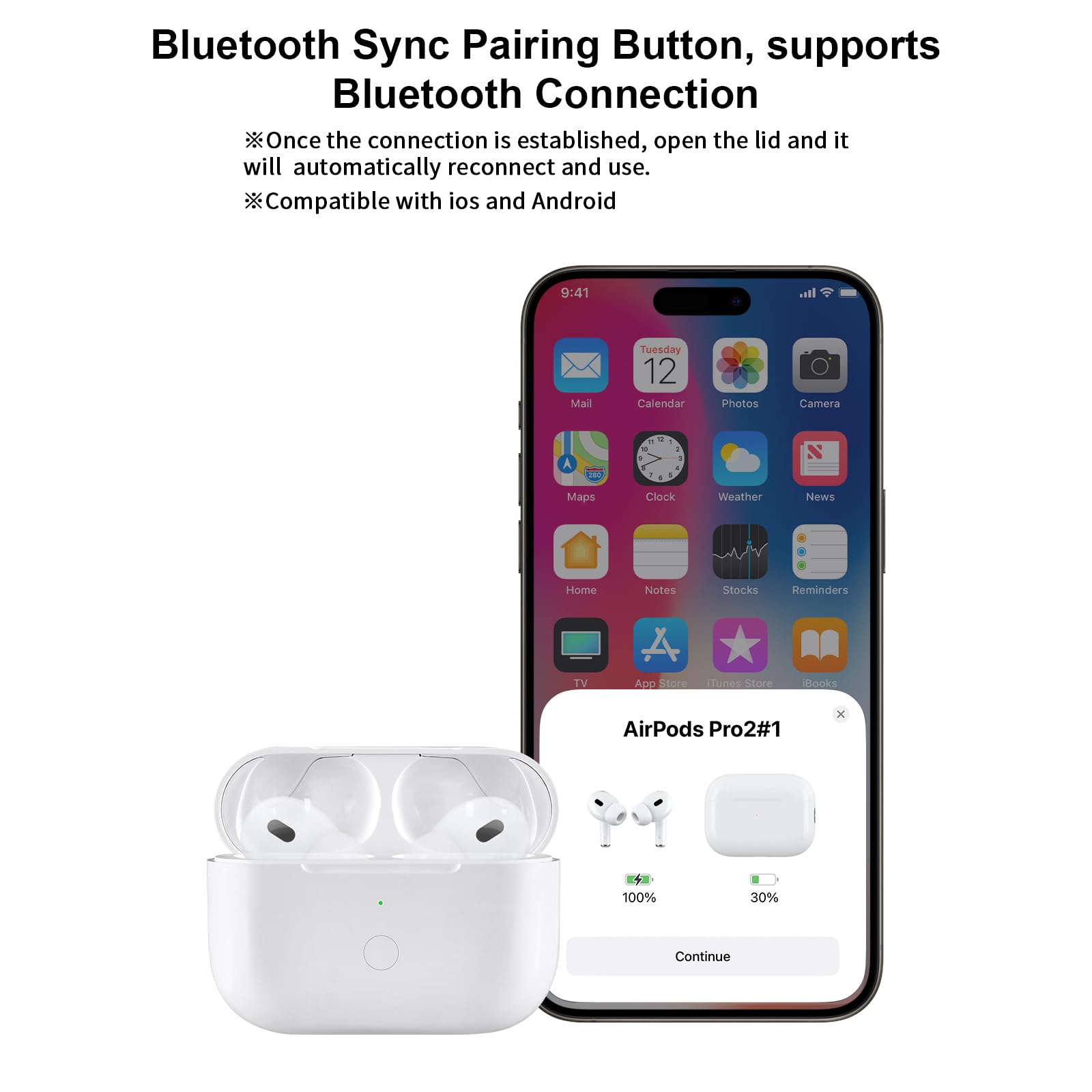 Amazon | ワイヤレス充電ケース AirPods Pro 第1世代と第2世代対応 USB