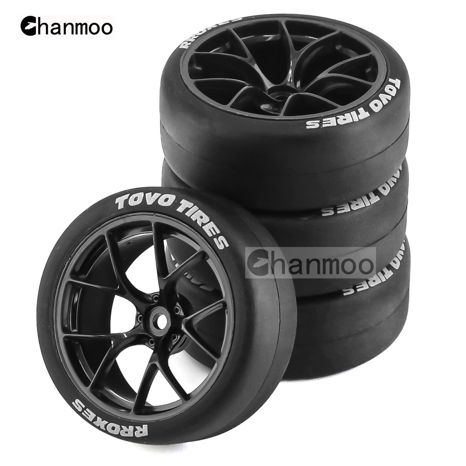 Amazon | Chanmoo 1/10 RC ドリフトタイヤとプラスチックホイール リム