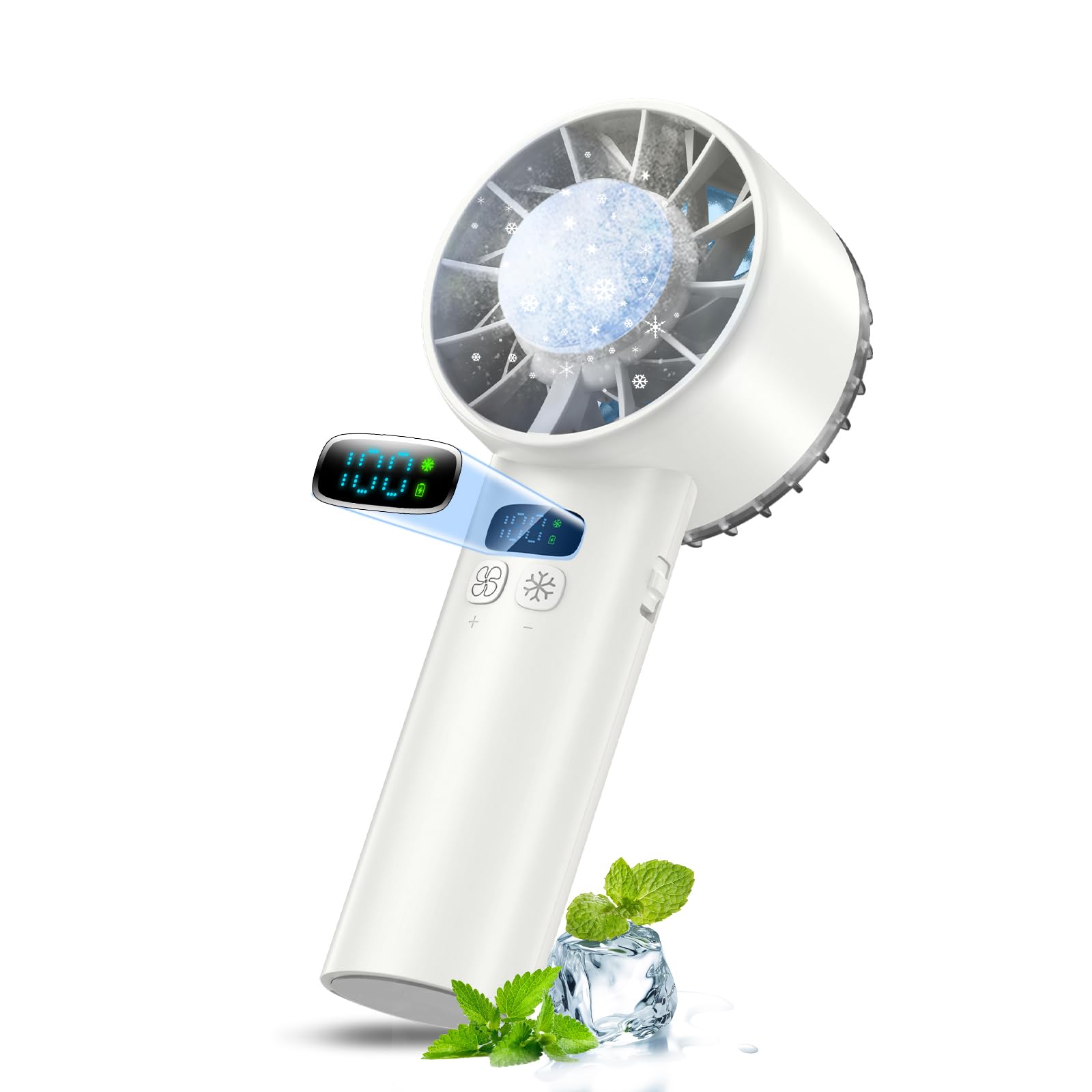 Amazon | ハンディファン 冷却プレート【2026年最強超大風速】手持ち