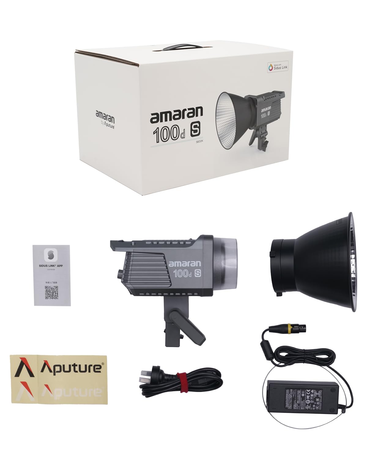 Amazon | Aputure Amaran 100d LEDビデオライト 100W CRI95+ TLCI96+
