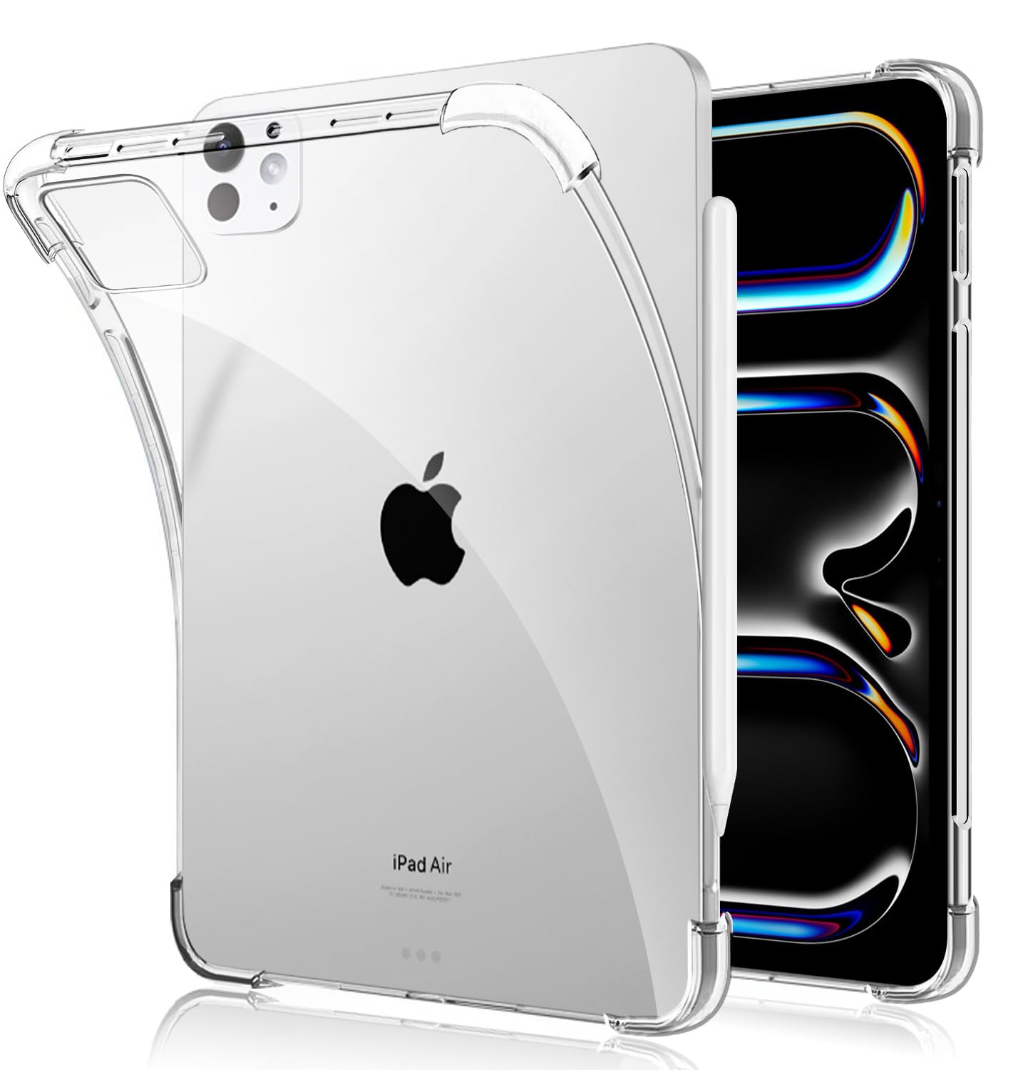 Amazon.co.jp: iPad Pro 13インチ ケース クリア TPU 耐衝撃 四角加固