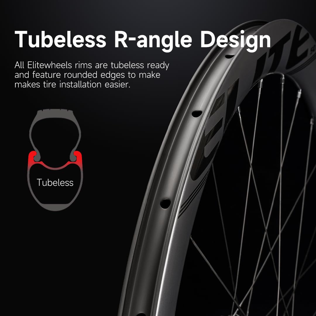 Amazon | ELITEWHEELS Edge 45mm カーボンホイール 超軽量 1330g