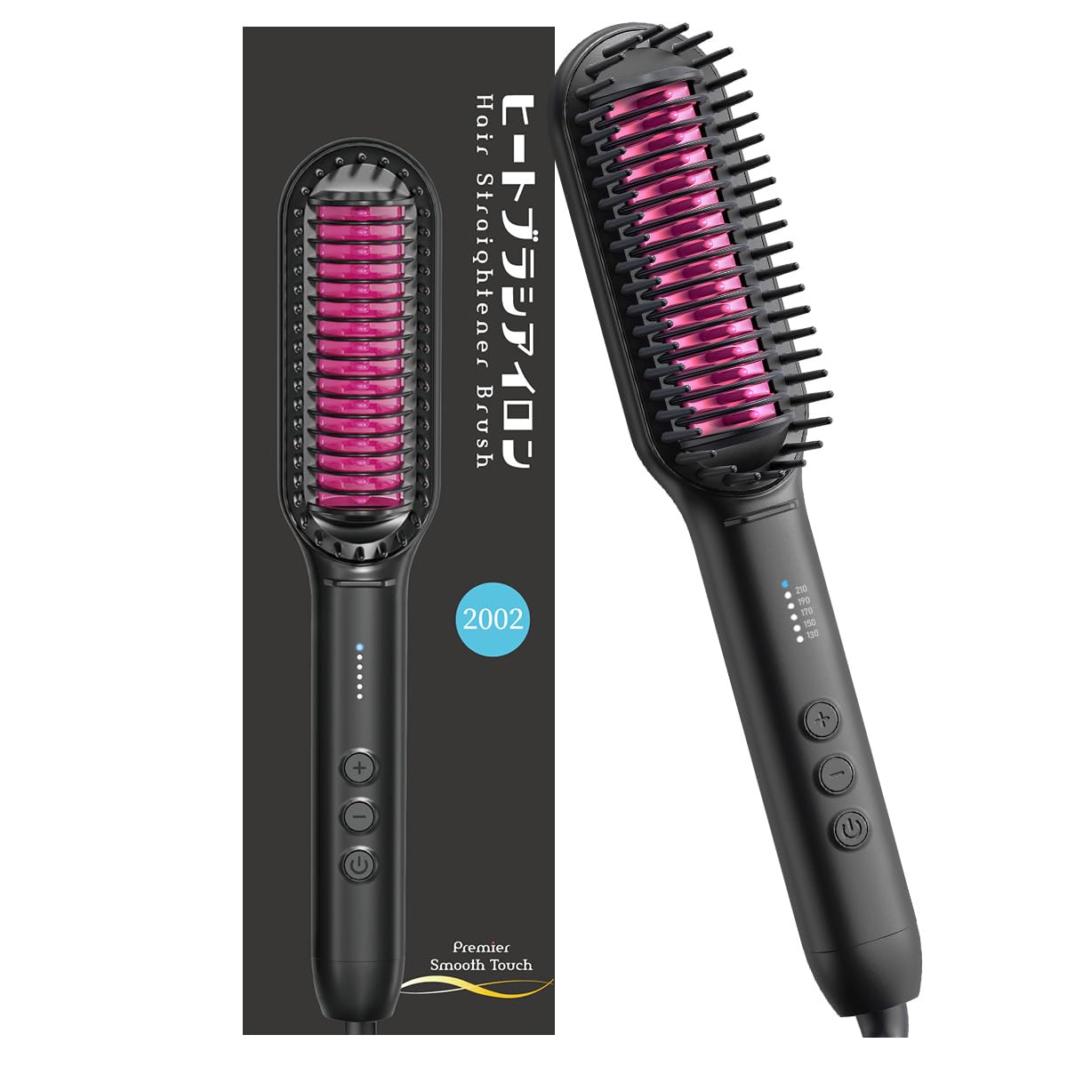 Amazon.co.jp: ヒートブラシ ストレート ヘアアイロンブラシ 2WAY