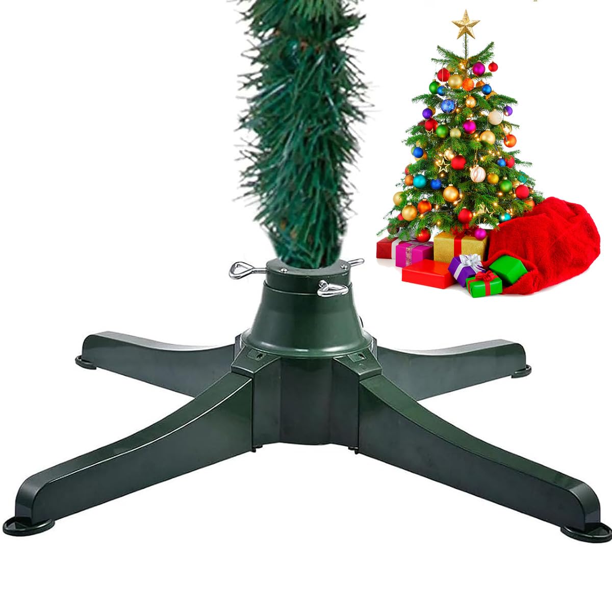 Amazon.co.jp: 360°回転クリスマスツリースタンド、安全耐荷重80ポンド