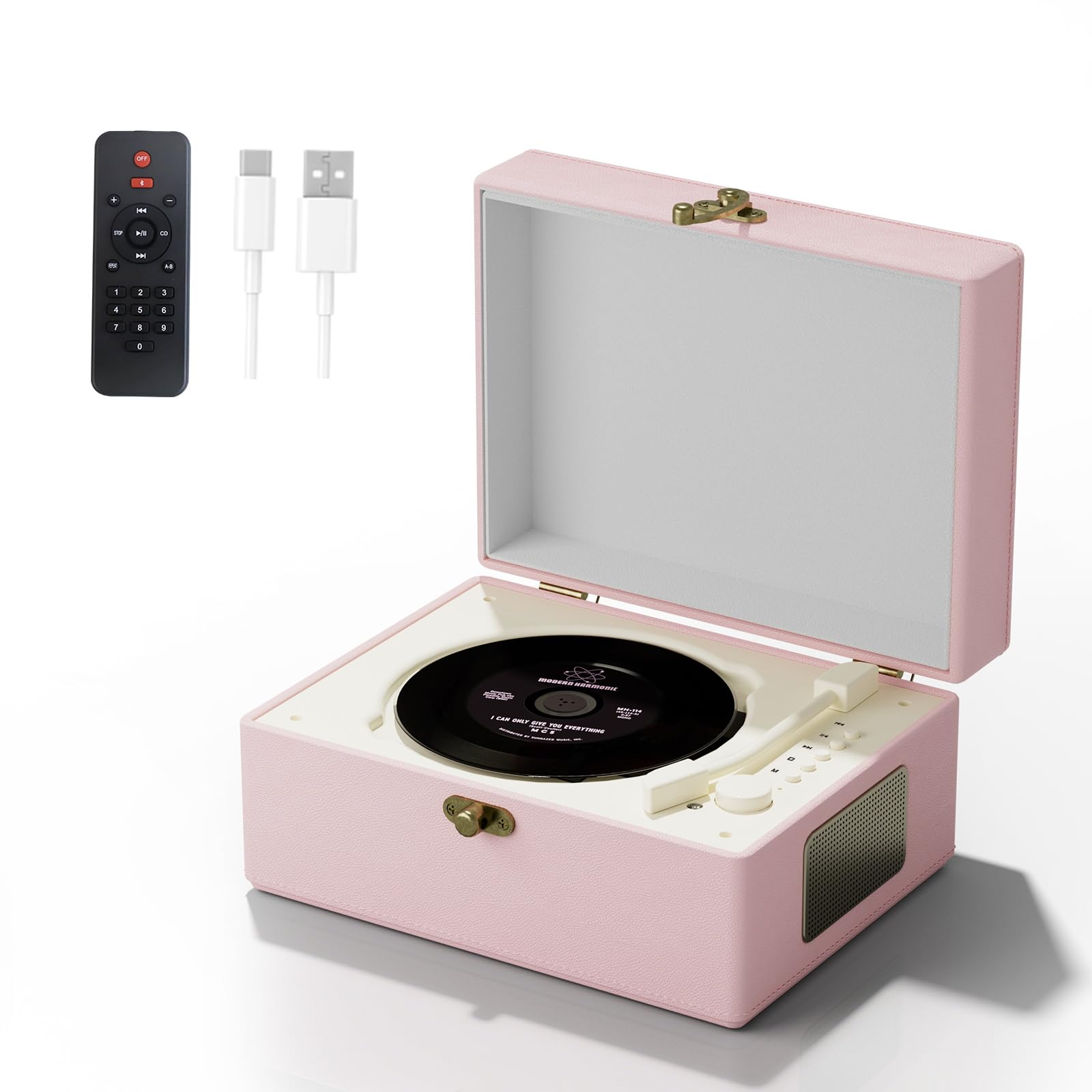 Amazon.co.jp: Wrong colors ポータブルCDプレーヤー、レトロデザイン