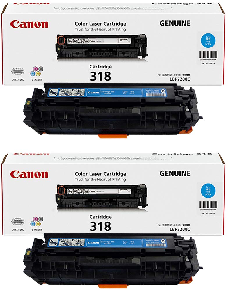 Amazon | キヤノン トナーカートリッジ318 シアン CRG-318CYN 純正 2本