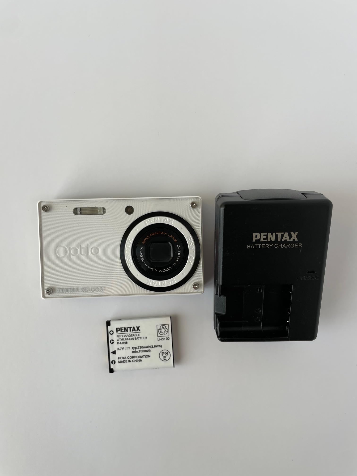 Amazon | PENTAX デジタルカメラ Optio RS1000 ホワイト 1400万画素