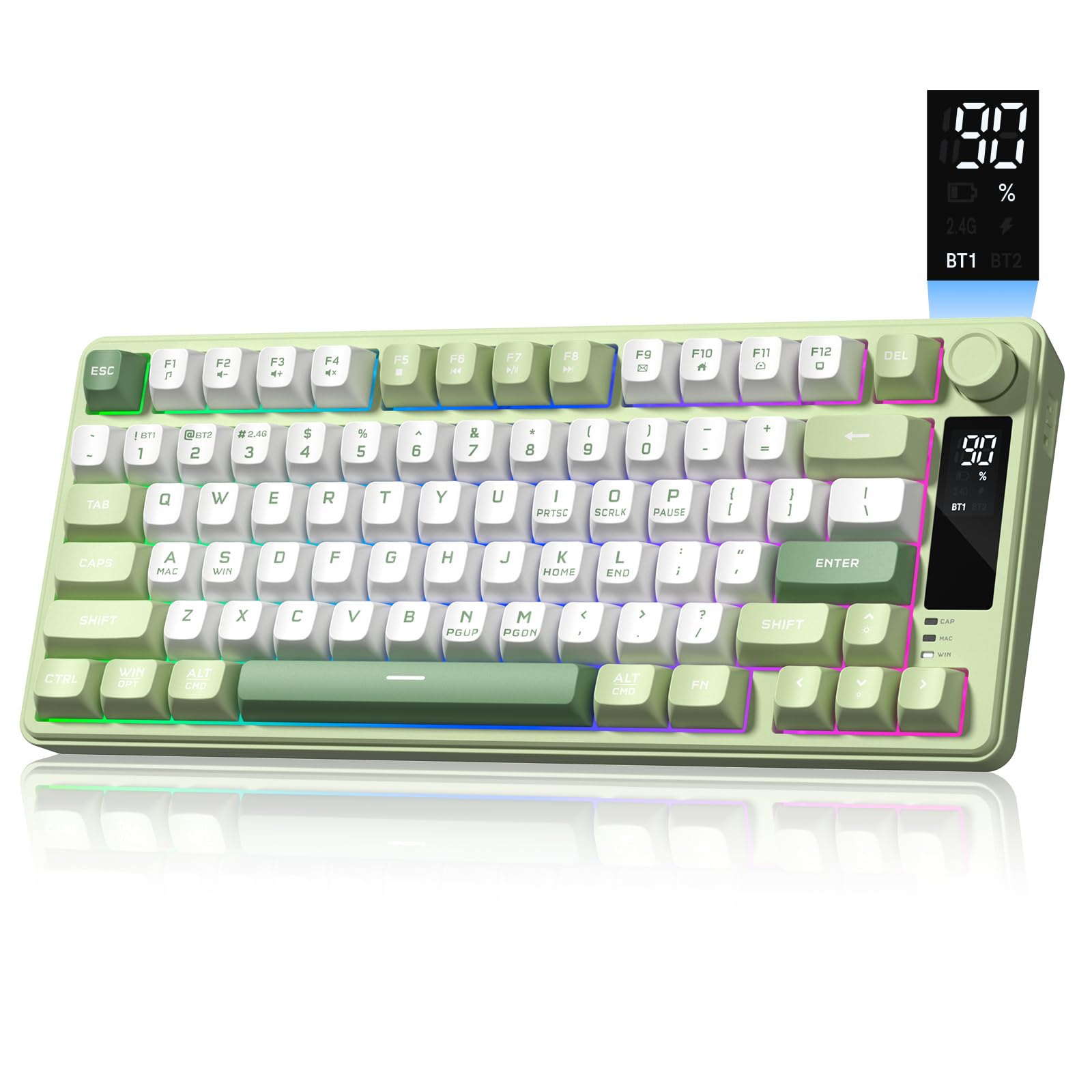Amazon.co.jp: Womier S-K71 Gaming Keyboard, 75% Keyboard, Aluminum