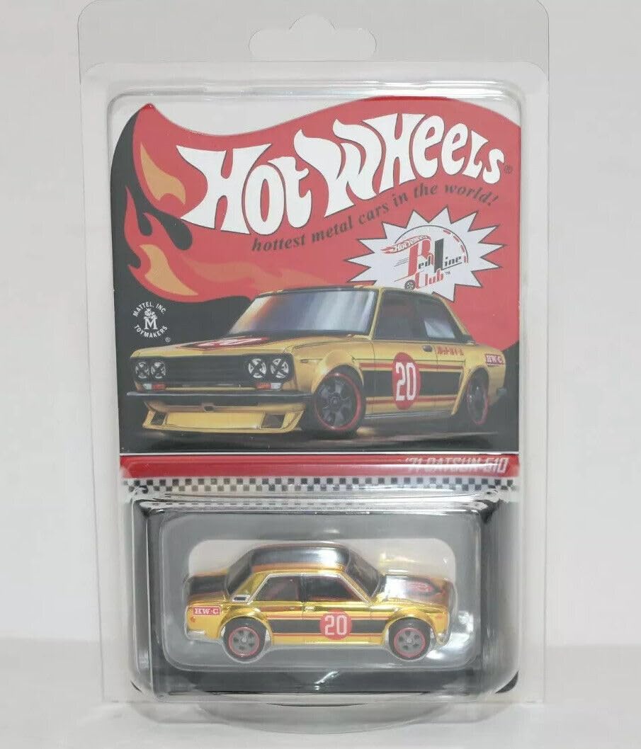 Amazon.com: Hot Wheels 2020 RLC '71 Datsun 510, Red Line Club