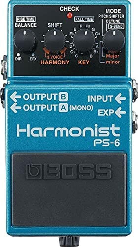 Amazon.com: BOSS Harmonist Guitar Pedal (PS-6), Blue : Musical