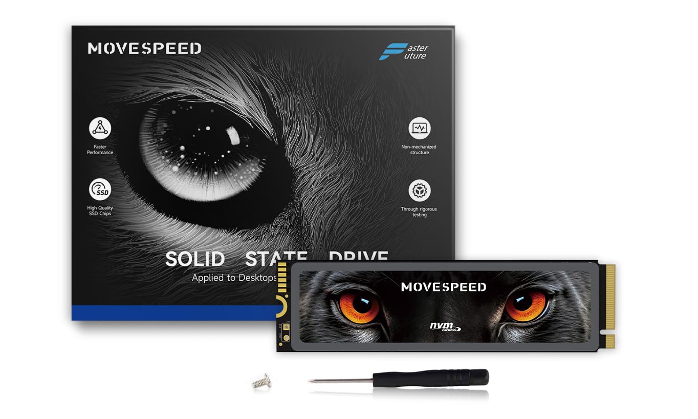 Amazon | MOVE SPEED M.2 SSD 2TB PS5動作確認済み PCIe Gen4x4 NVMe