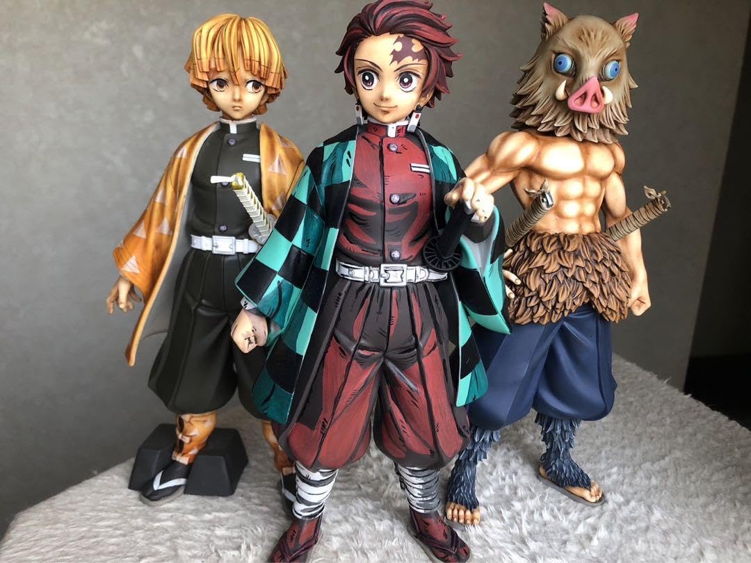 Amazon | 鬼滅 炭治郎 伊之助 善逸 リペイント フィギュア アニメ調 二