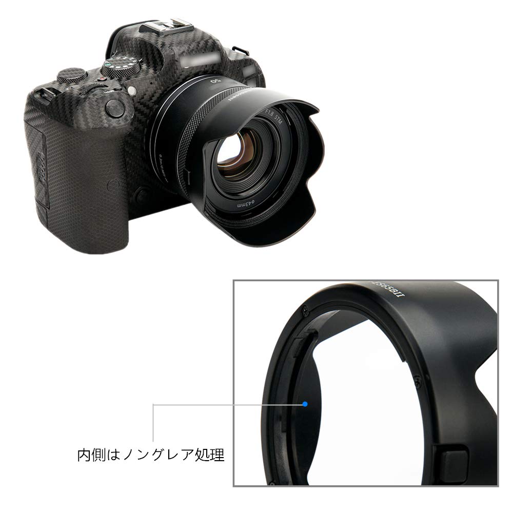 Amazon | JJC ES-65B レンズフード 花形 Canon RF 50mm F1.8 STM