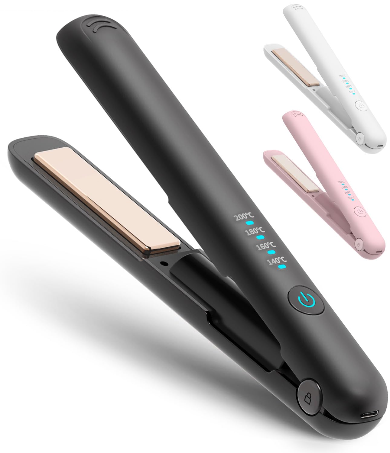 Amazon | 持ち運びヘアアイロン USB充電式 ミニ 前髪 アイロン 2WAY