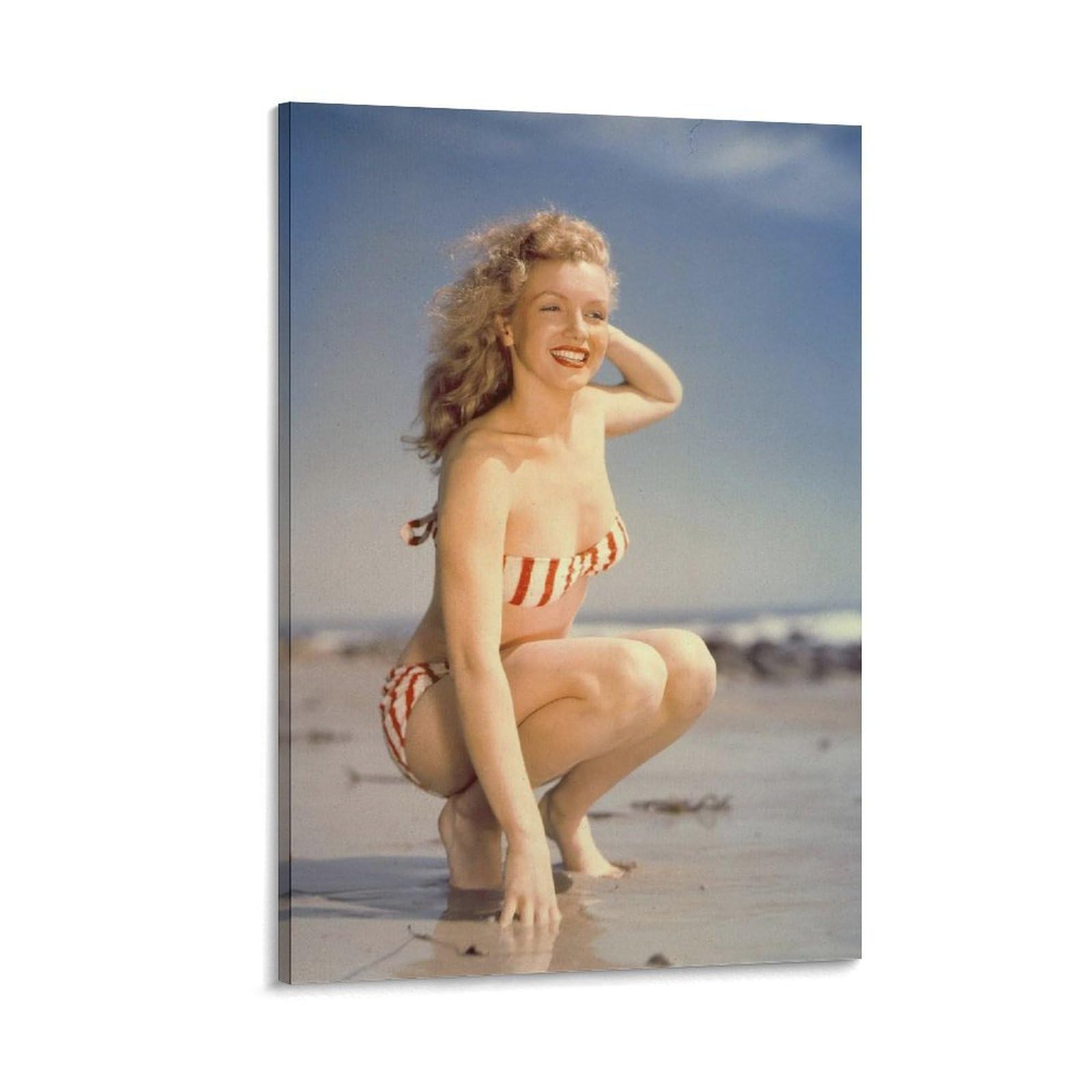 Amazon.co.jp: マリリン モンロー キャンバス アート ポスター 水着