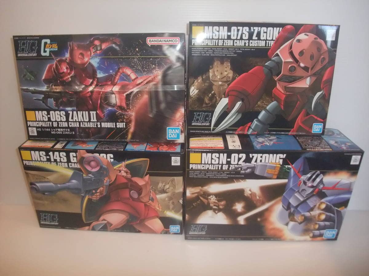 Amazon | HG 1/144 シャア専用機 4種セット ザクII（リバイブ版