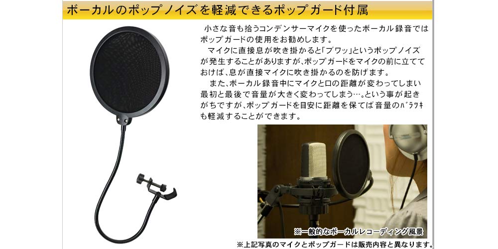 Amazon.co.jp: audio-technica AT2020 コンデンサーマイク＋ポップ