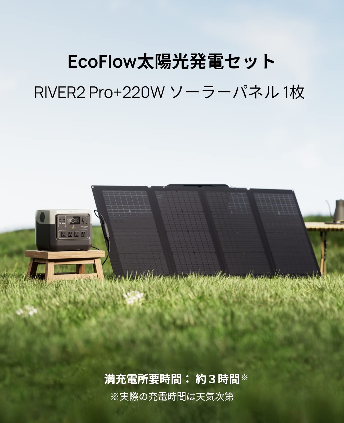 Amazon | EcoFlow ポータブル電源 太陽光発電セット | 太陽光パネル