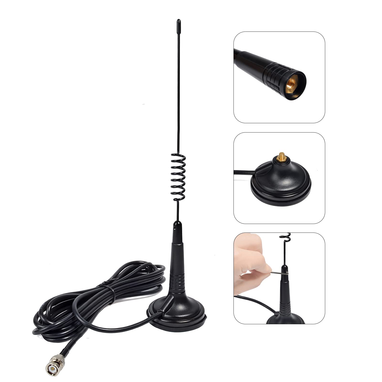 Amazon | HYS CB無線 26~28MHz マグネットマウントアンテナ 27MHz 10