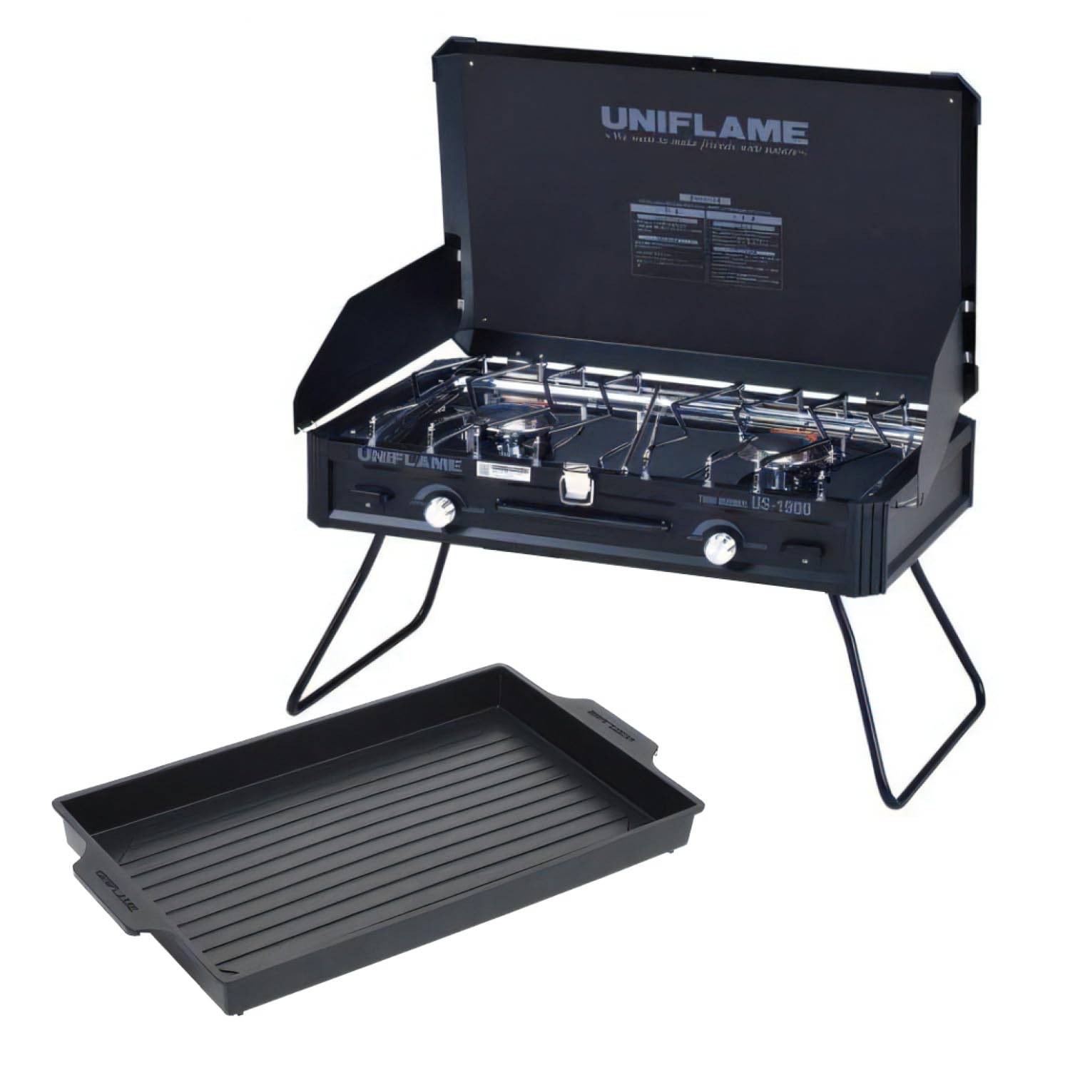 Amazon.co.jp: ユニフレーム ツインバーナー US-1900 ブラック LTD