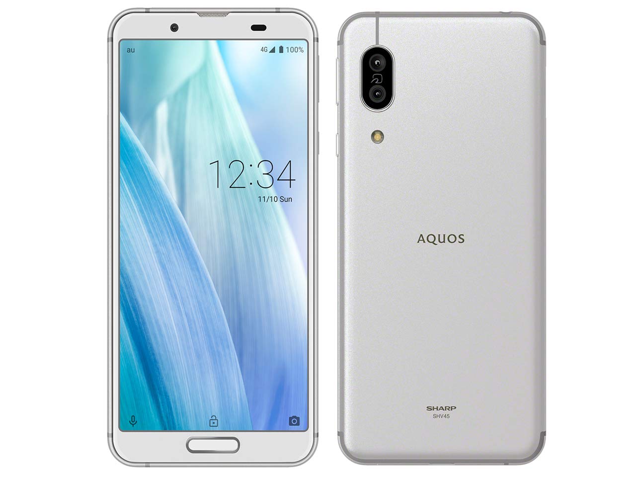 Amazon | AU AQUOS sense3 SHV45 シルバー ホワイト 白ロム | au