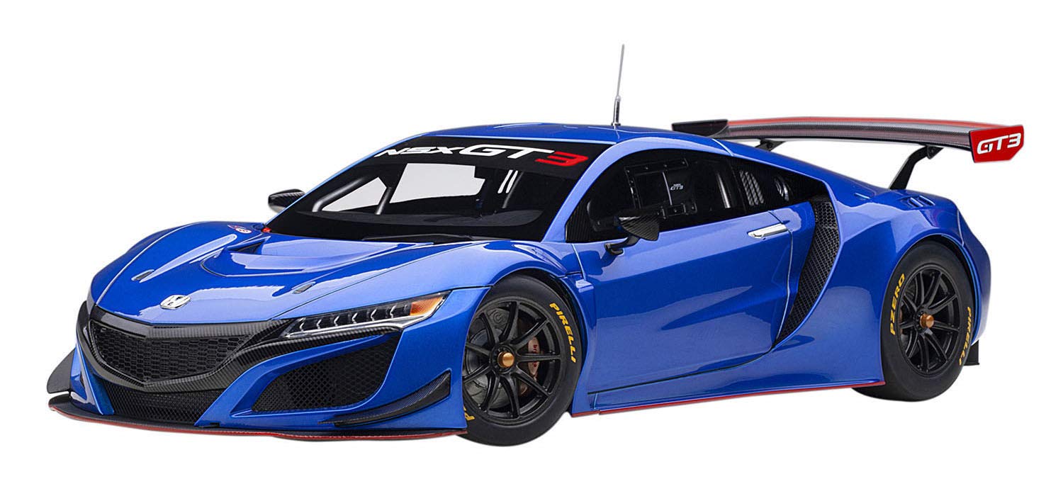 Amazon.co.jp: AUTOart 1/18 ホンダ NSX GT3 2018 ハイパー・ブルー