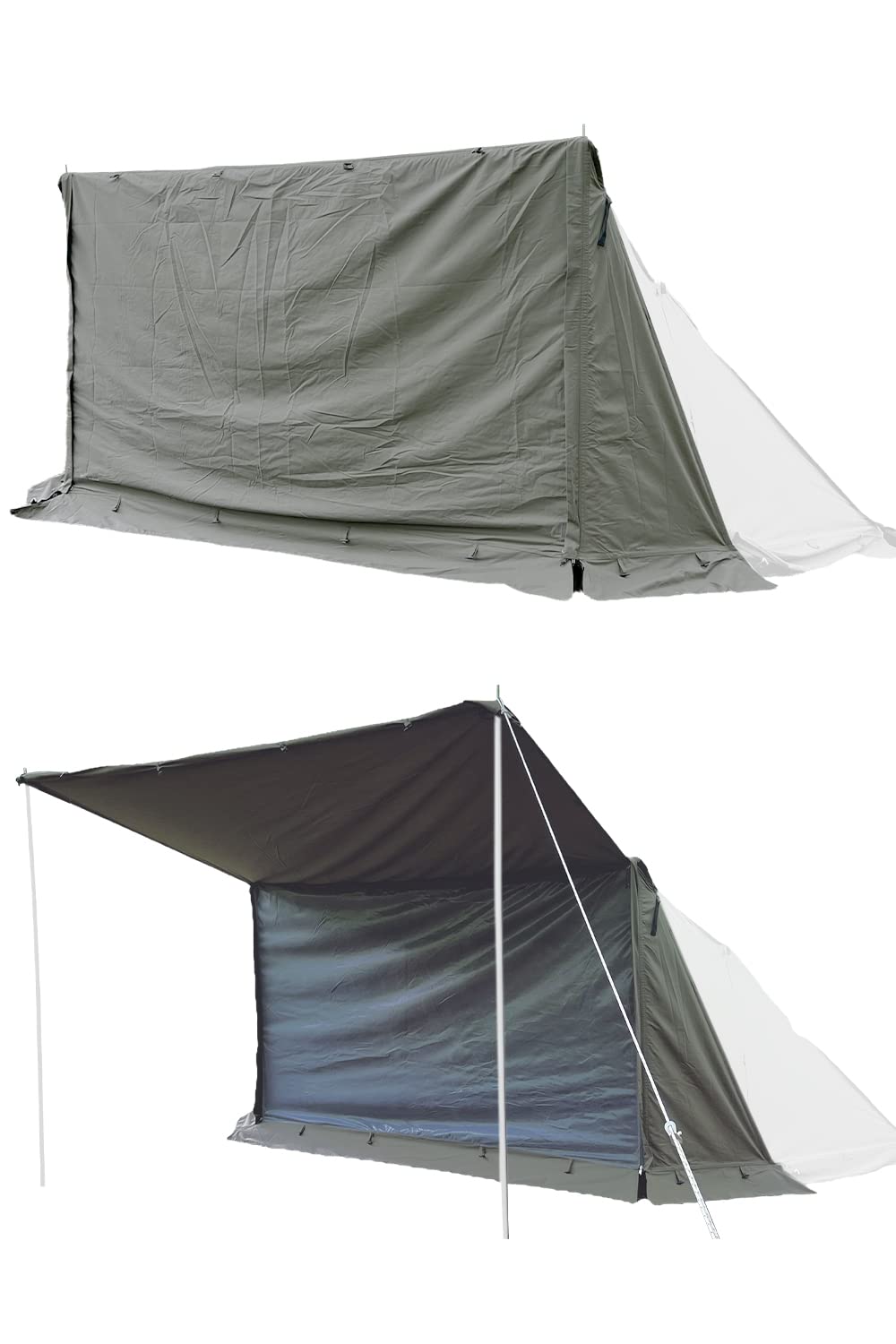 Amazon | FUTUREFOX メッシュインナー付き パップテント用 前幕 BUNDOK