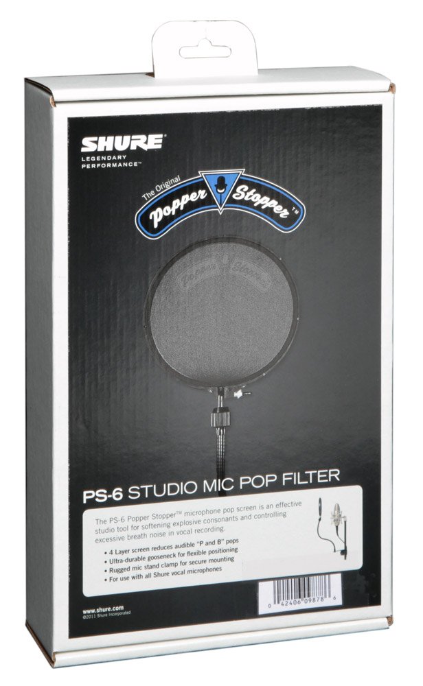 Amazon | SHURE ポップストップ ウインドスクリーン PS6 【国内正規品