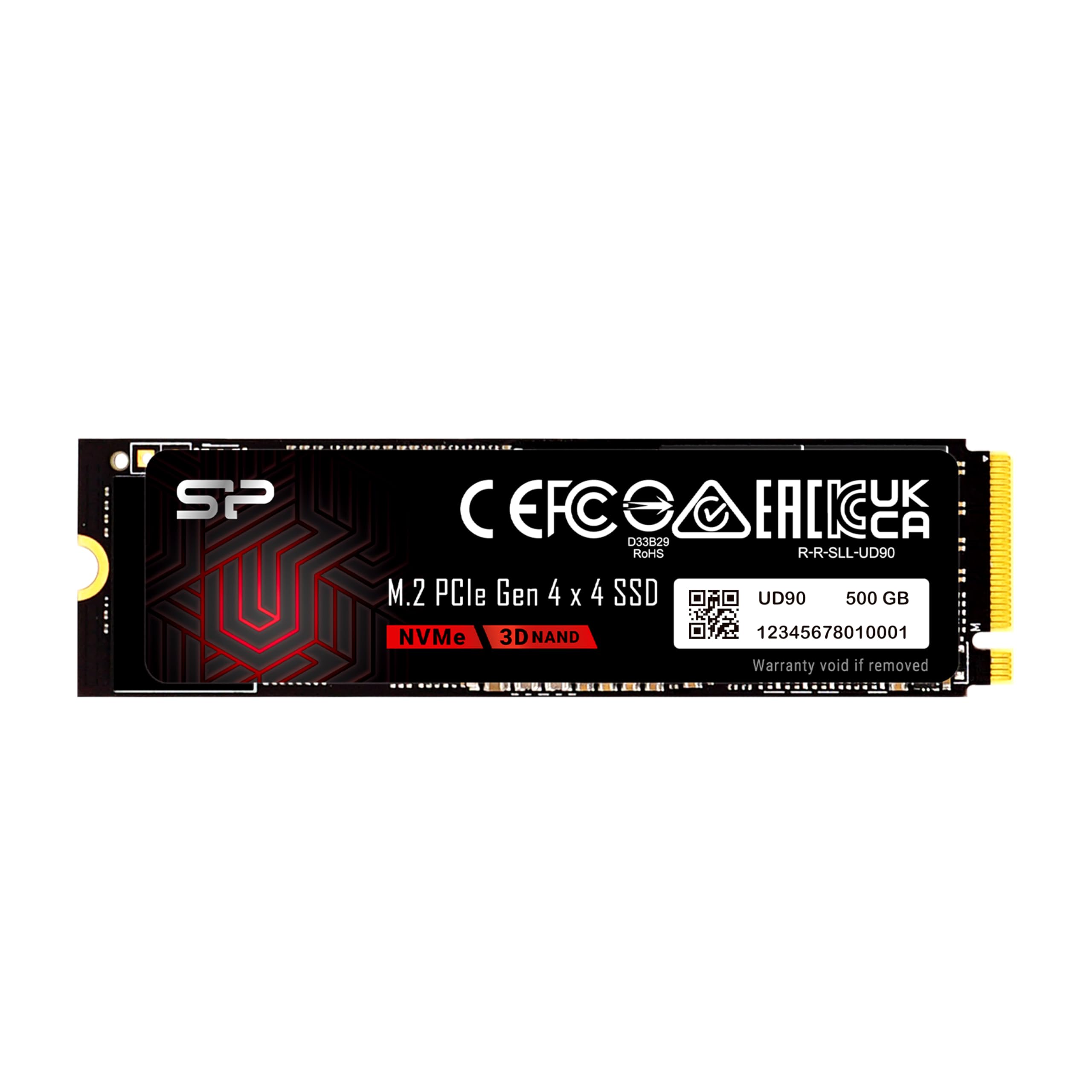 Amazon | Silicon Power 500GB UD90 NVMe 4.0 Gen4 PCIe M.2 SSD R/W