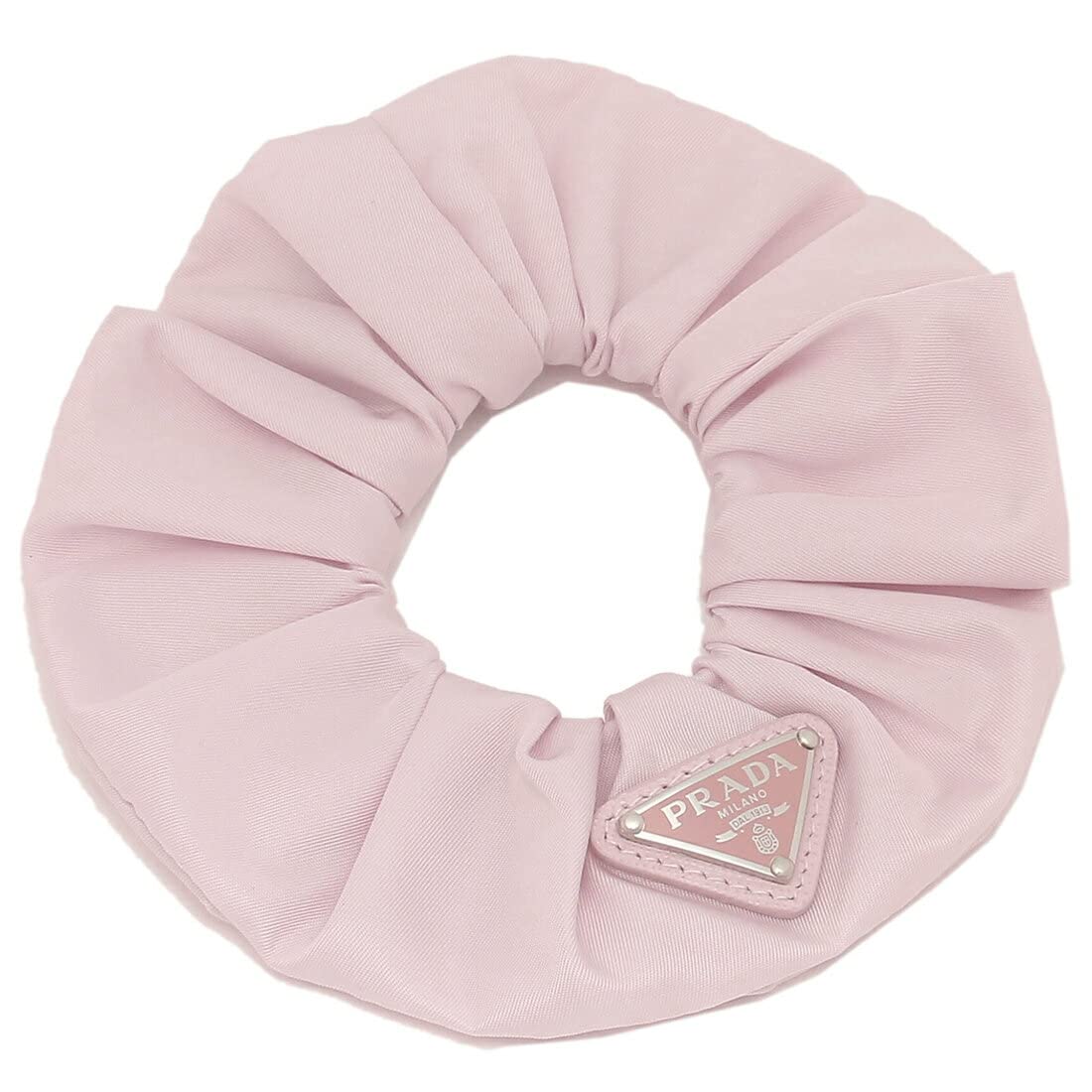 Amazon | [プラダ]ヘア アクセサリー トライアングル シュシュ ピンク
