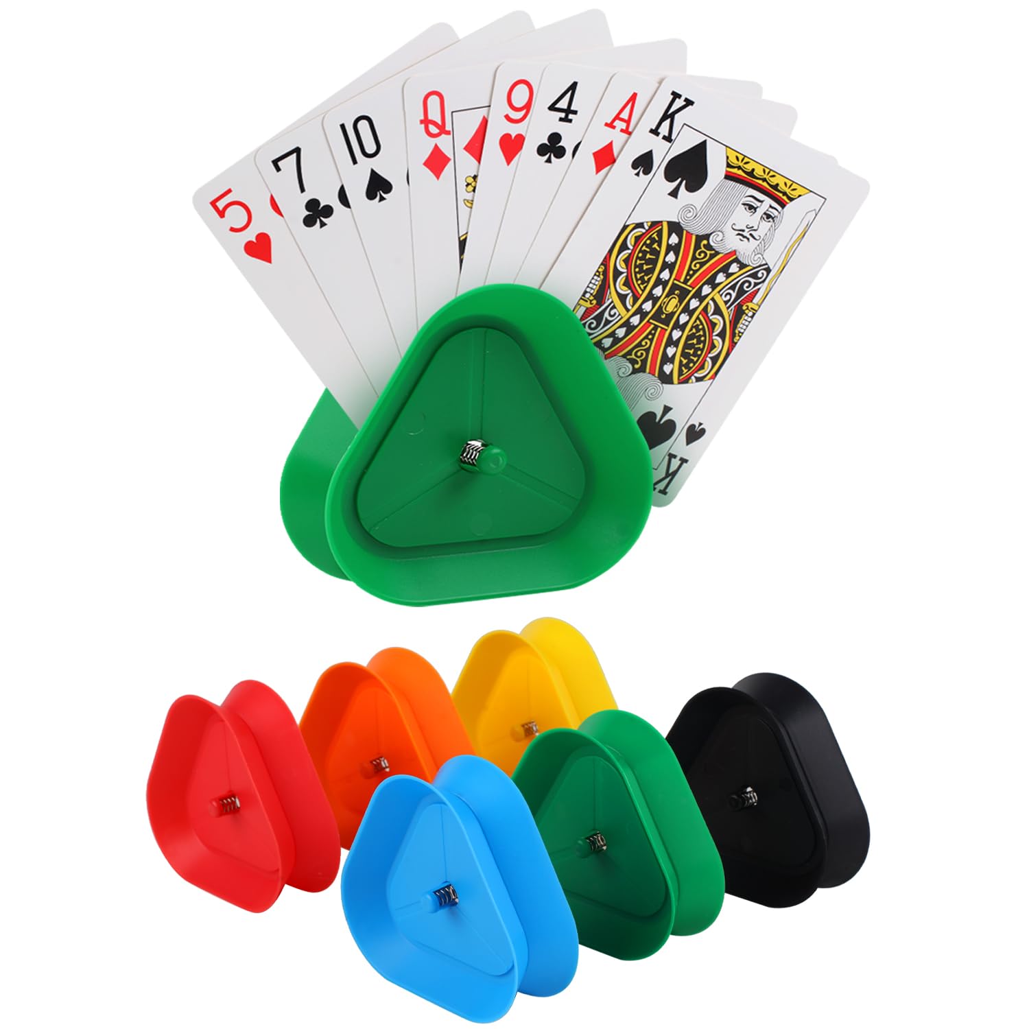 Amazon.com: Plzoslly 6 Pack Playing Card Games Holders Tray, Hands