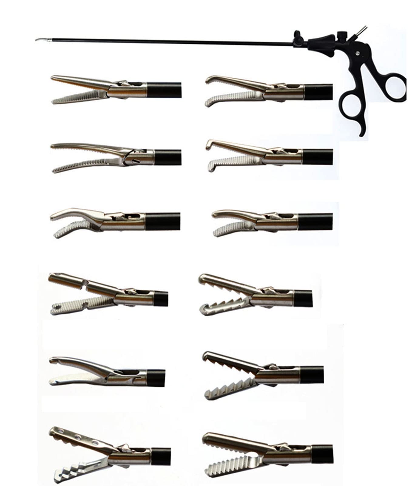 Amazon.co.jp: 腹腔鏡器具腹腔鏡鉗子腹腔鏡手術訓練用湾曲分離鉗子