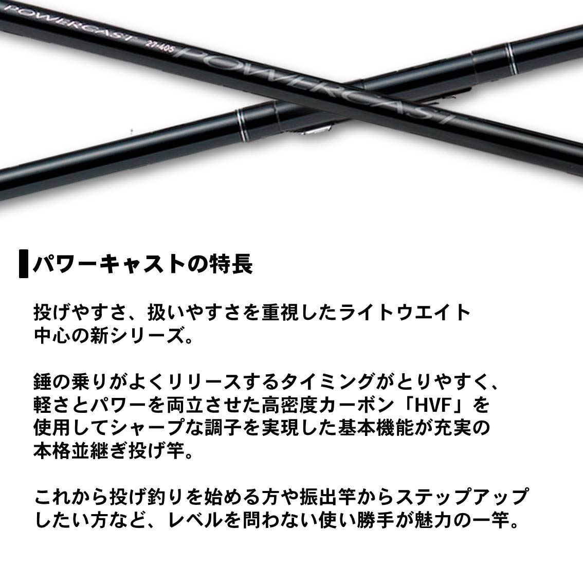 Amazon.co.jp: ダイワ(DAIWA) 並継投げ竿 パワーキャスト 27-405