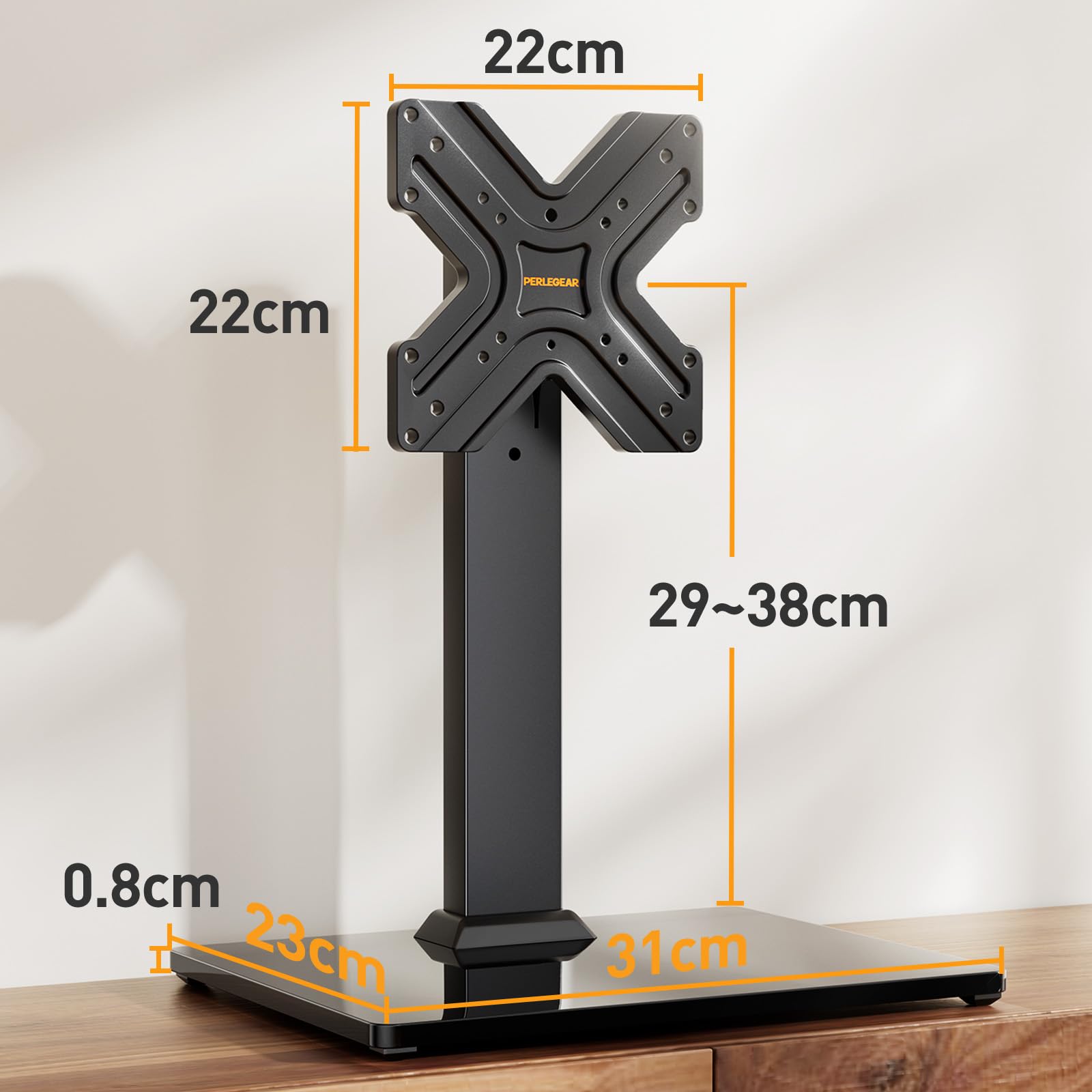 Amazon.co.jp: PERLEGEAR テレビスタンド 壁寄せ ロータイプ tv