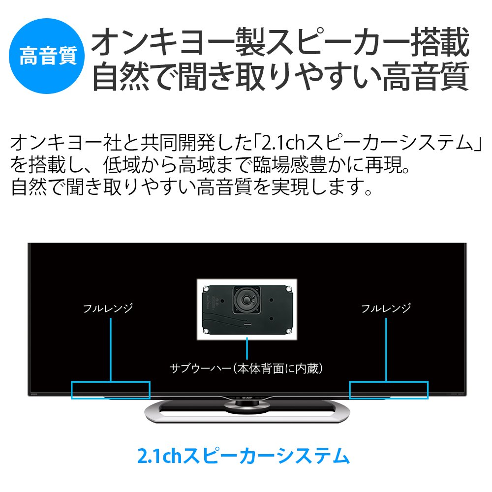 Amazon.co.jp: シャープ 50V型 液晶 テレビ AQUOS LC-50US40 4K HDR