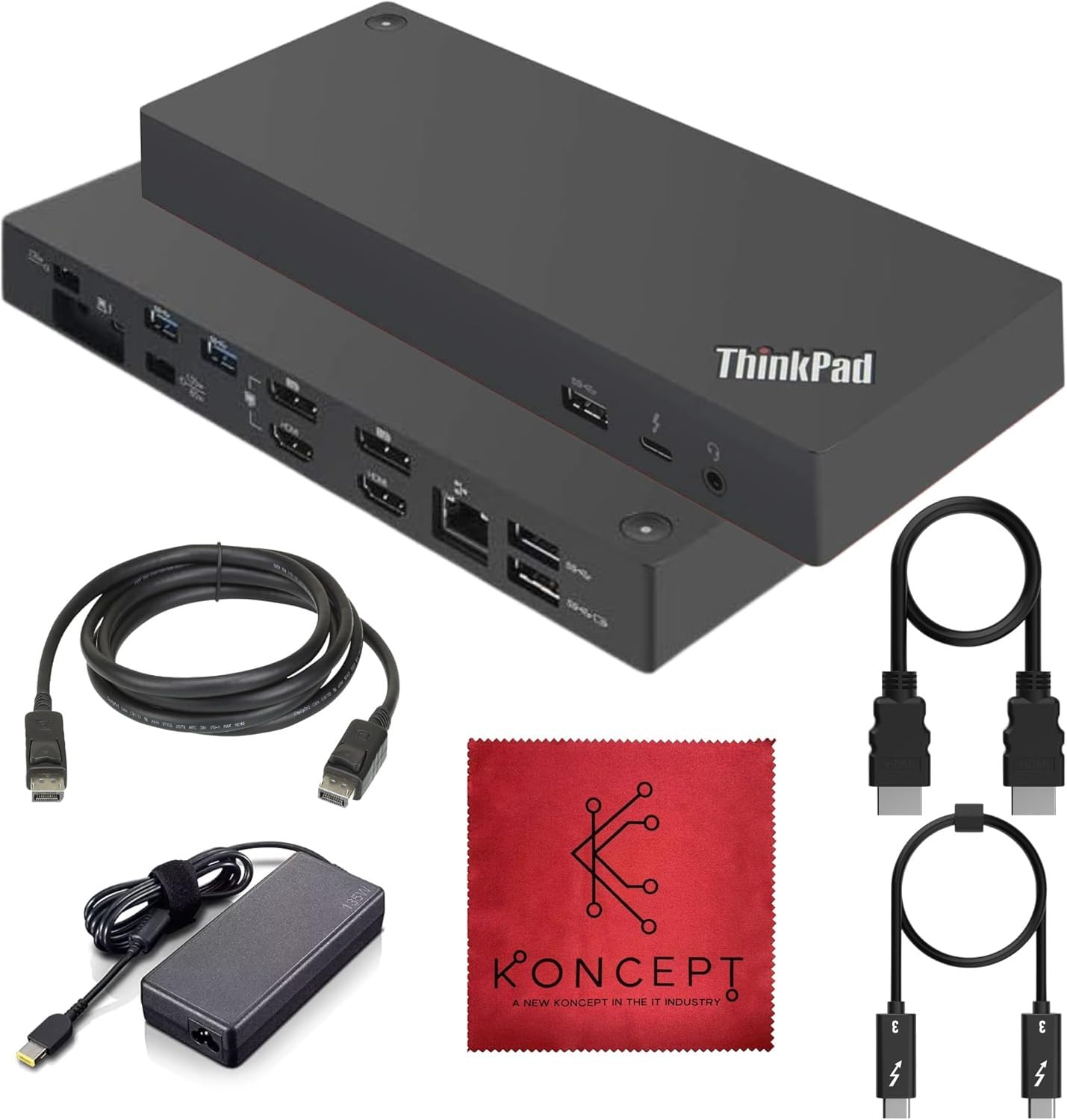 Amazon.com: Lenovo 40AN0135US Thunderbolt 3 Dock Gen 2 Dual UHD 4K