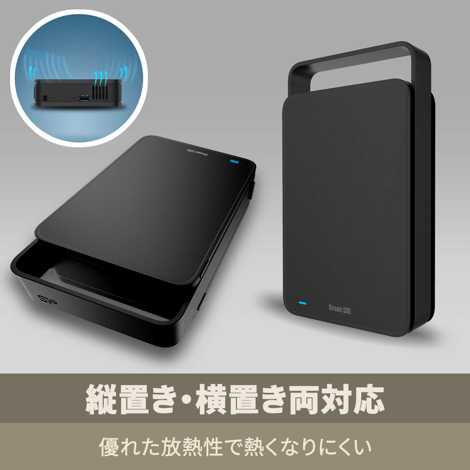 Amazon | シリコンパワー 外付けハードディスク 6TB テレビ録画/PC