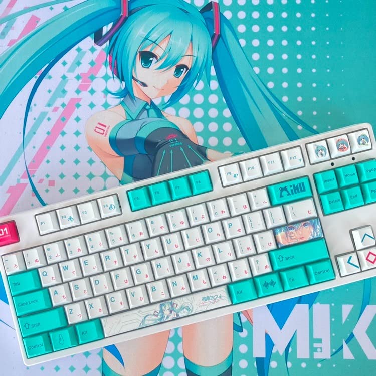 Amazon.co.jp: 初音ミク MIKU風 キーキャップ PBT染め 昇華 OEM