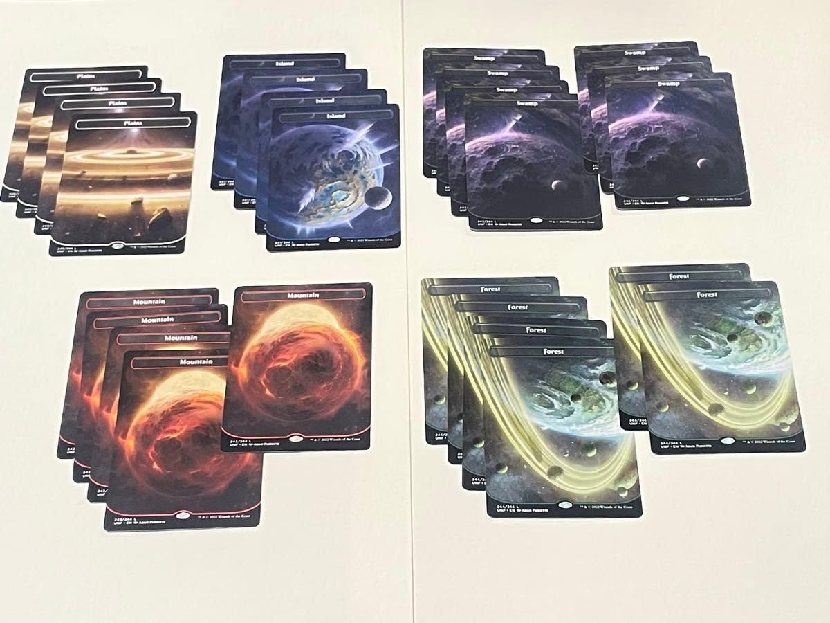 日語 基本土地 ギャラクシーフォイル セット 日語 基本土地