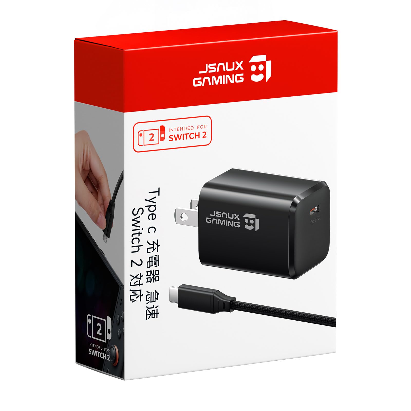 Amazon | JSAUX PD 60W 充電器 急速 Switch 2 対応, PSE認証済みのGan