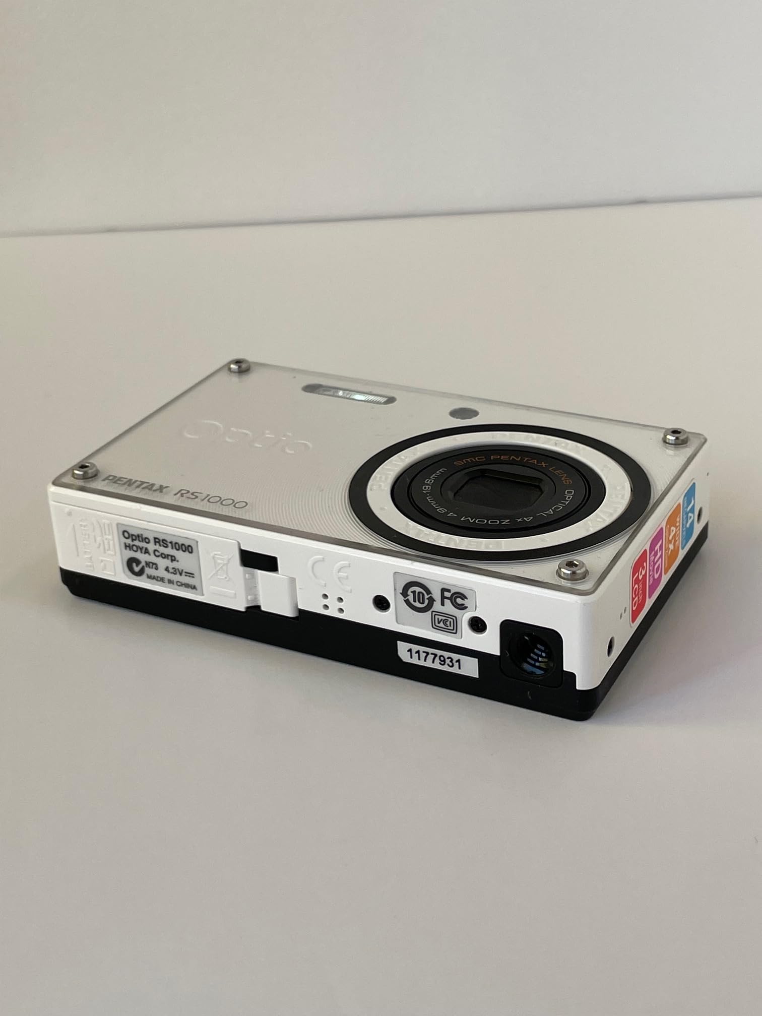 Amazon.co.jp: PENTAX デジタルカメラ Optio RS1000 ホワイト 1400万