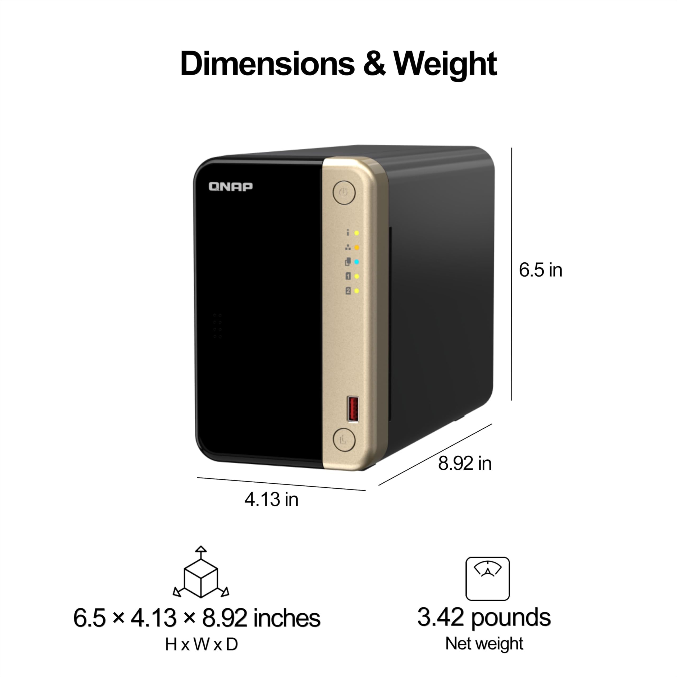 Amazon.com: QNAP TS-264-8G-US 2 Bay High-Performance Desktop NAS